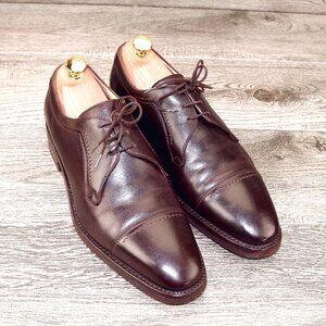 $695 Neiman Marcus GRAVATI Italian Derby 8 M Brown * add $15 new Trees